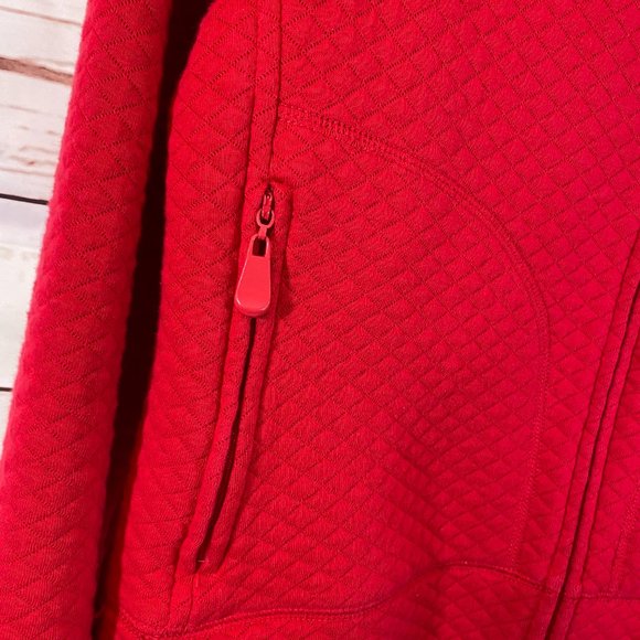 Rafaella Red & Blue Quilted Long Sleeve Zip Front Jacket NWOT Women's Size Large - Picture 2 of 11